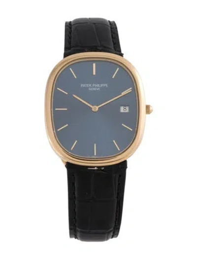 Pre-owned Patek Philippe Golden Ellipse Watch In Multi