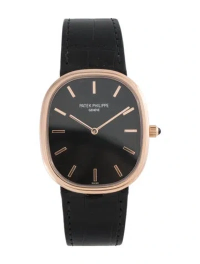 Pre-owned Patek Philippe Golden Ellipse Watch In Multi