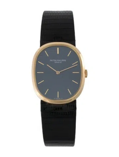Pre-owned Patek Philippe Golden Ellipse Watch In Multi