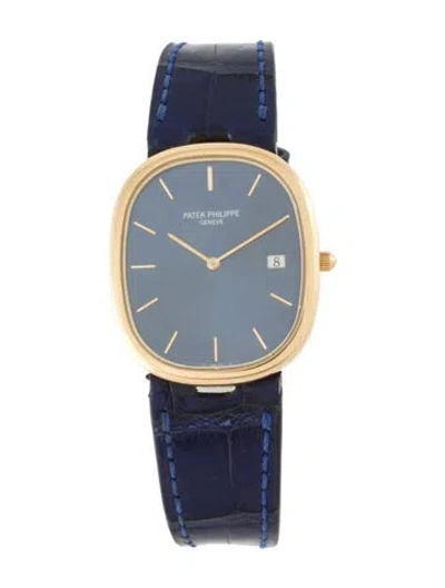Pre-owned Patek Philippe Golden Ellipse Watch In Multicolor