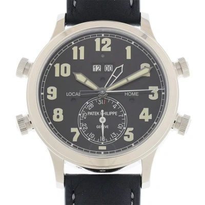 Patek Philippe Grand Complications Alarm Automatic Men's Watch 5520p-001 In Black / Platinum