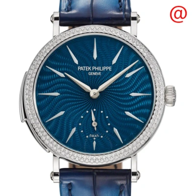 Patek Philippe Grand Complications Hand Wind Diamond Blue Dial Unisex Watch 7040-250g-001 In Blue / Gold / Gold Tone / White