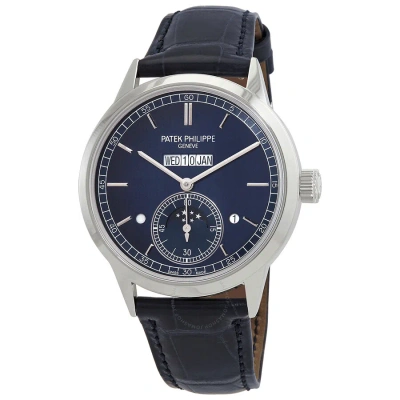 Patek Philippe Grand Complications In-line Perpetual Calendar Hand Wind Blue Dial Men's Watch 5236p-