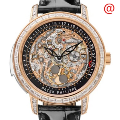 Patek Philippe Grand Complications Perpetual Automatic Moon Phase Diamond Men's Watch 5304-301r-001 In Black / Gold / Gold Tone / Rose / Rose Gold / Rose Gold Tone