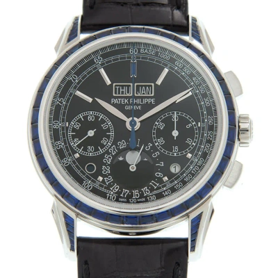 Patek Philippe Grand Complications Perpetual Chronograph Hand Wind Diamond Black Dial Men's Watch 52