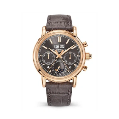 Patek Philippe Grand Complications Perpetual Chronograph Hand Wind Grey Dial Men's Watch 5204r-011 In Gold