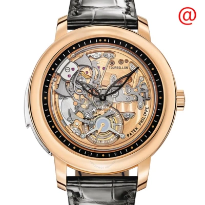 Patek Philippe Grand Complications Tourbillon Hand Wind Gold Dial Men's Watch 5303r-001 In Black / Gold / Gold Tone / Rose / Rose Gold / Rose Gold Tone