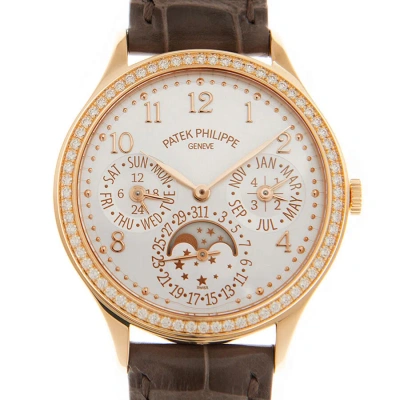 Patek Philippe Grand Complications White Opaline Dial Automatic Ladies Perpetual Calendar Watch 7140 In Brown