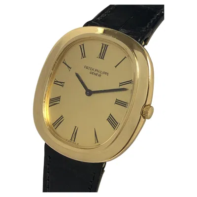 Pre-owned Patek Philippe "grand Ellipse" Large Yellow Gold Self Winding Wrist Watch