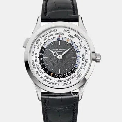 Pre-owned Patek Philippe Grey 18k White Gold Complications 5230g Automatic Men's Wristwatch 38.5 Mm