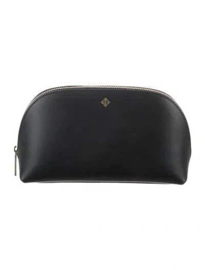 Pre-owned Patek Philippe Leather Cosmetic Bag In Black