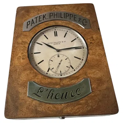 Pre-owned Patek Philippe Manual Wind Deck Clock From 1926 In Multi