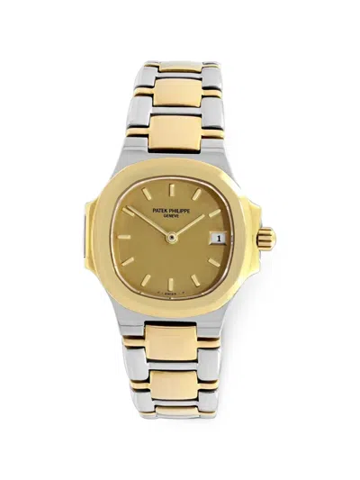 Pre-owned Patek Philippe Nautilus 26mm Watch In Gold