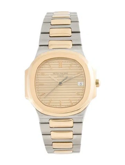 Pre-owned Patek Philippe Nautilus, 33mm In Multicolor