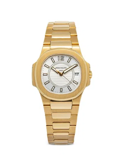 Pre-owned Patek Philippe Nautilus 36mm Watch In White