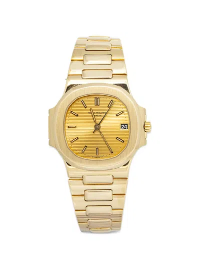 Pre-owned Patek Philippe Nautilus 37mm Watch In Gold