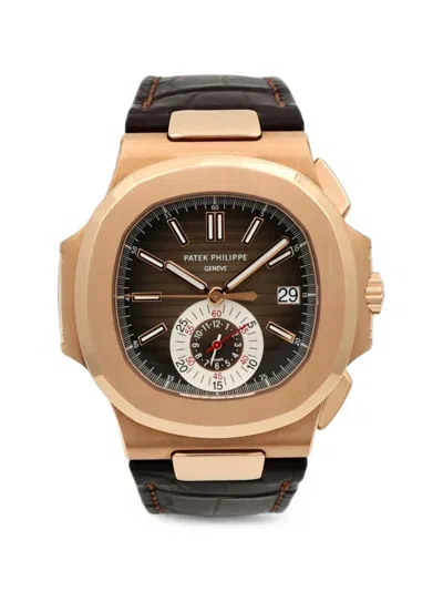 Pre-owned Patek Philippe Nautilus 40.5mm Watch In Brown
