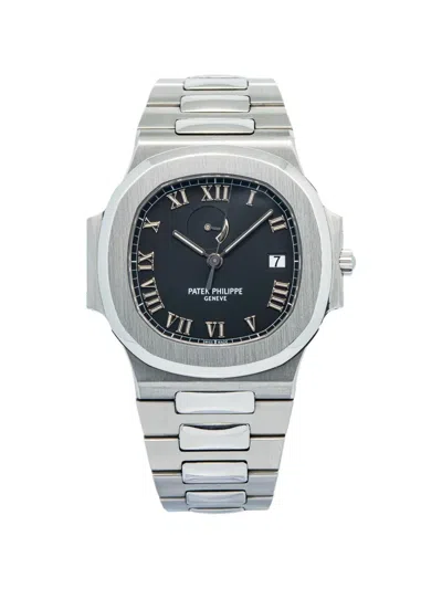 Pre-owned Patek Philippe Nautilus 42mm X 38mm Watch In Black