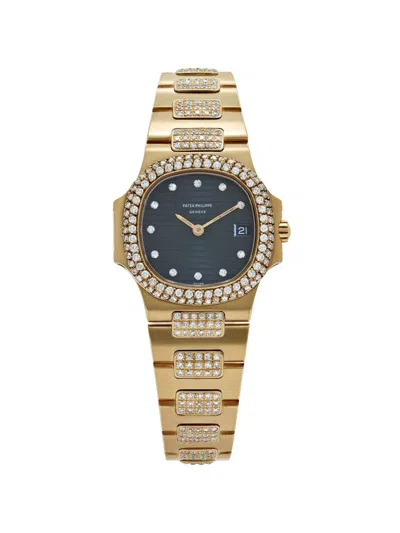 Pre-owned Patek Philippe Nautilus 4700/5 27mm Watch In Blue