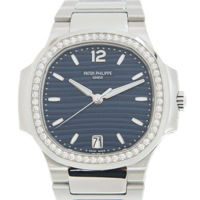 Patek Philippe Nautilus Automatic Blue Opaline Dial Diamond Ladies Watch 7118-1200a-001 In White