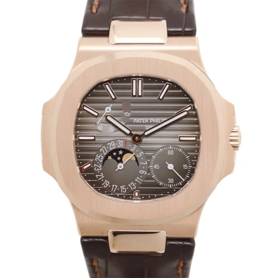 Patek Philippe Nautilus Automatic Grey Dial Men's Watch 5712r-001 In Pink