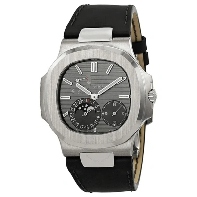 Patek Philippe Nautilus Automatic Moonphase Slate Grey Dial Men's Watch 5712g/001 In Black / Gold / Grey / Skeleton / Slate / White