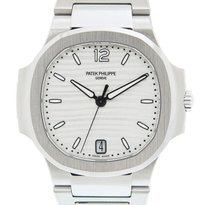 Patek Philippe Nautilus Automatic White Dial Ladies Watch 7118/1a-010 In Gold / White