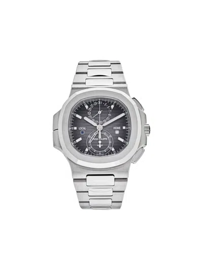 Pre-owned Patek Philippe Nautilus Travel Time 40mm In Gray