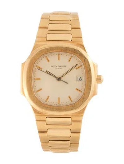 Pre-owned Patek Philippe Nautilus Watch, 32mm In Multi