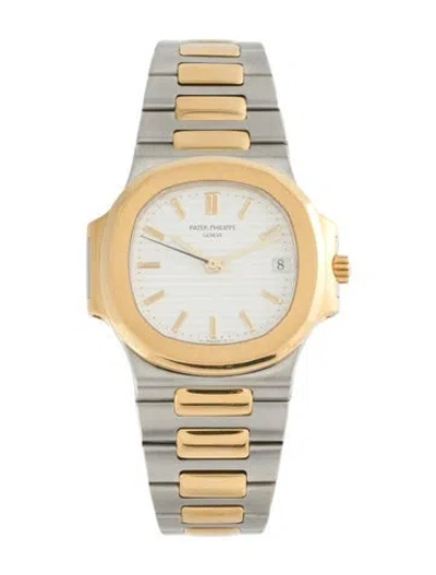 Pre-owned Patek Philippe Nautilus Watch, 37mm In Multi