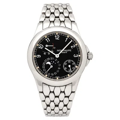 Pre-owned Patek Philippe Neptune 37mm 5085/1a-001 Steel Black Dial Watch