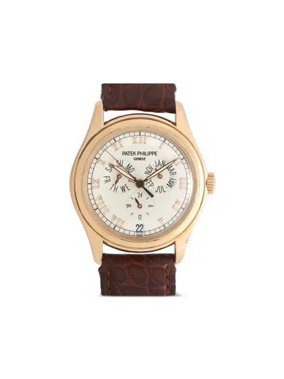 Pre-owned Patek Philippe  Annual Calendar 37mm In White