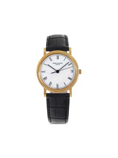 Pre-owned Patek Philippe  Calatrava 33mm In White