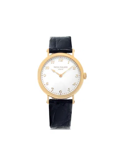 Pre-owned Patek Philippe  Calatrava 34mm In White