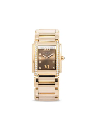 Pre-owned Patek Philippe  Geneve 25mm In Brown