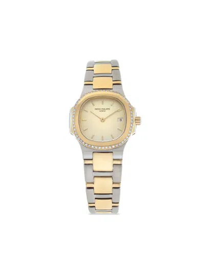 Pre-owned Patek Philippe  Nautilus 28mm In Gold