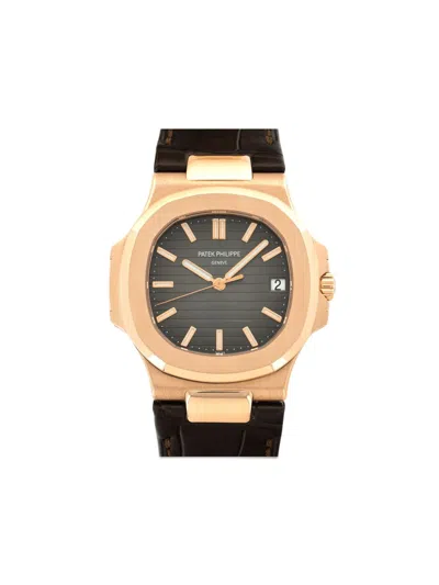 Pre-owned Patek Philippe  Nautilus 40mm In Brown