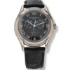 PATEK PHILIPPE PRE-OWNED PATEK PHILIPPE ANNUAL CALENDAR AUTOMATIC MOON PHASE BLACK DIAL UNISEX WATCH 5035G