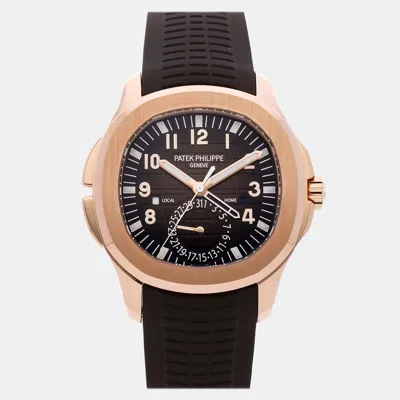 Pre-owned Patek Philippe Aquanaut Travel-time 5164r-001 In Brown