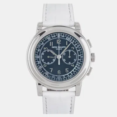 Pre-owned Patek Philippe Chronograph 5070p-001 In Blue