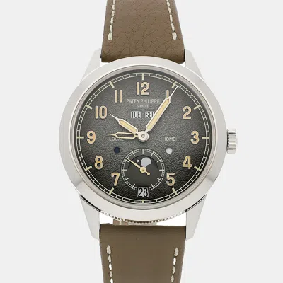 Pre-owned Patek Philippe Complications Annual Calendar Travel Time 5326g-001 41 Mm In Black