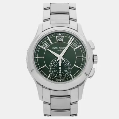 Pre-owned Patek Philippe Complications Flyback Chronograph Annual Calendar 5905/1a-001 Automatic Gre In Green