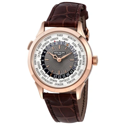 Patek Philippe Complications Gmt Charcoal Gray Lacquered In Brown / Charcoal / Gold / Gold Tone / Gray / Rose / Rose Gold / Rose Gold Tone