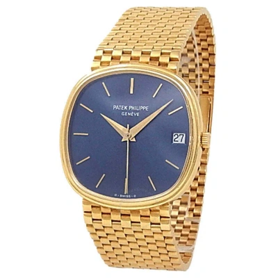 Patek Philippe Ellipse Automatic Blue Dial Men's Watch 3734/2 In Blue / Gold / Gold Tone / Yellow