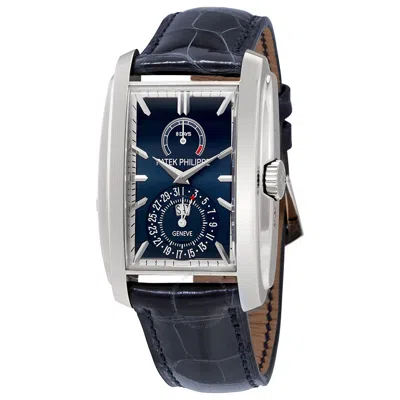 Patek Philippe Gondolo Matte Blue Sunburst Dial Men's Watch 5200g-001 In Metallic