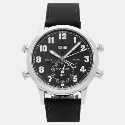 Pre-owned Patek Philippe Grand Complication Alarm Travel Time 5520p-001 42.2 Mm In Black