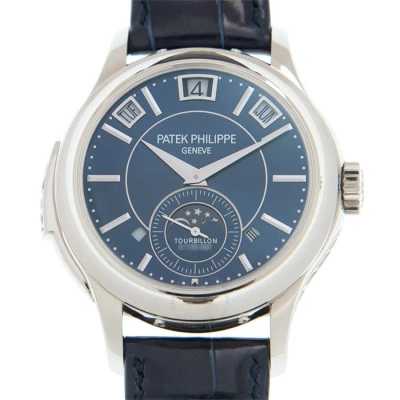 Patek Philippe Grand Complications Blue Sunburst Dial Men's Watch 5207g-001 In Blue / Gold / White