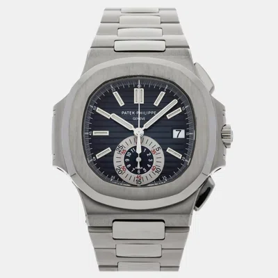 Pre-owned Patek Philippe Nautilus Chronograph 5980/1a-001 40.5 Mm In Grey