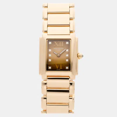 Pre-owned Patek Philippe Twenty`4 4907/1j-011 Quartz 22 Mm In Gray