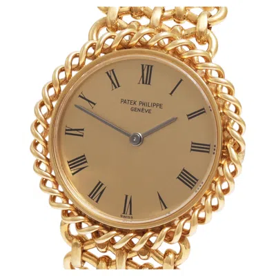 Pre-owned Patek Philippe Ref. 4283/1 – 18k Yellow Gold Integrated Bracelet Watch – 1970/80